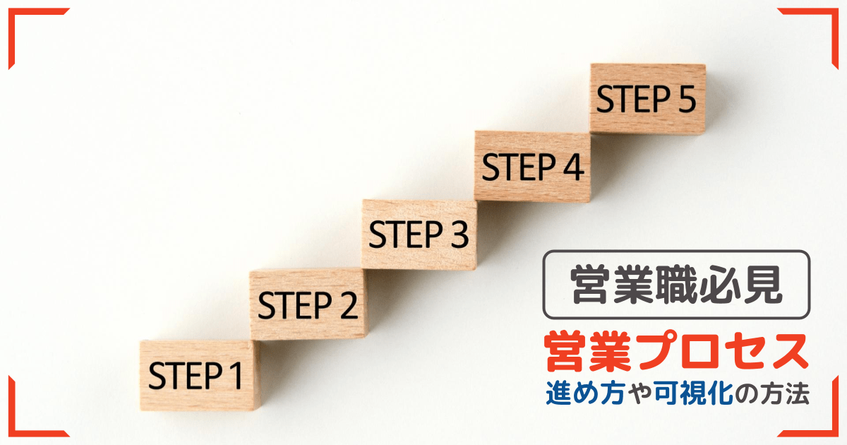 営業プロセスとは？【各フェーズの進め方と可視化のポイントも解説】