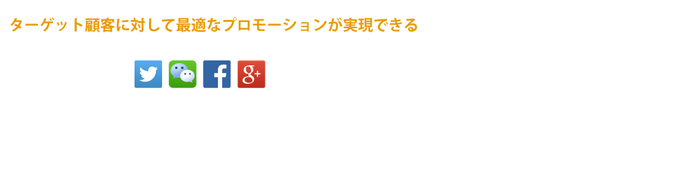 ターゲット顧客に対して最適なプロモーションが実現できる SNSからログインするWiFiを使った 新しいO2O(One to One)マーケティング